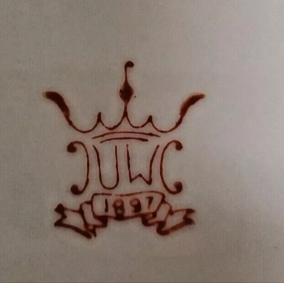 Reticulated United Wilson 1897 Handpainted Flower Plate w/Gold Trim Pre-owned - Picture 4 of 6